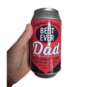 Vintage Best Ever‎ Dad Brewing Coin Piggy BANK metal beer can C1